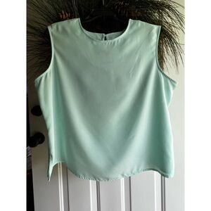 Womens BonWorth Mint Green Sleeveless Tank/Top/Blouse XL